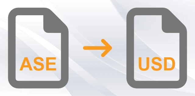 Convert ASE to USD