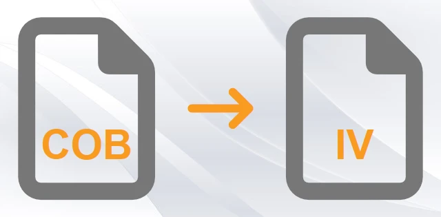 Convert COB to IV