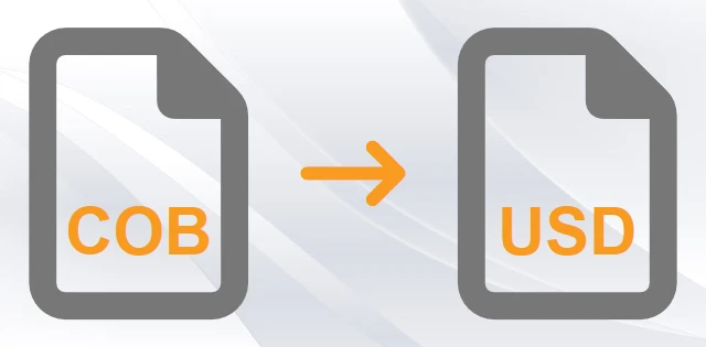 Convert COB to USD